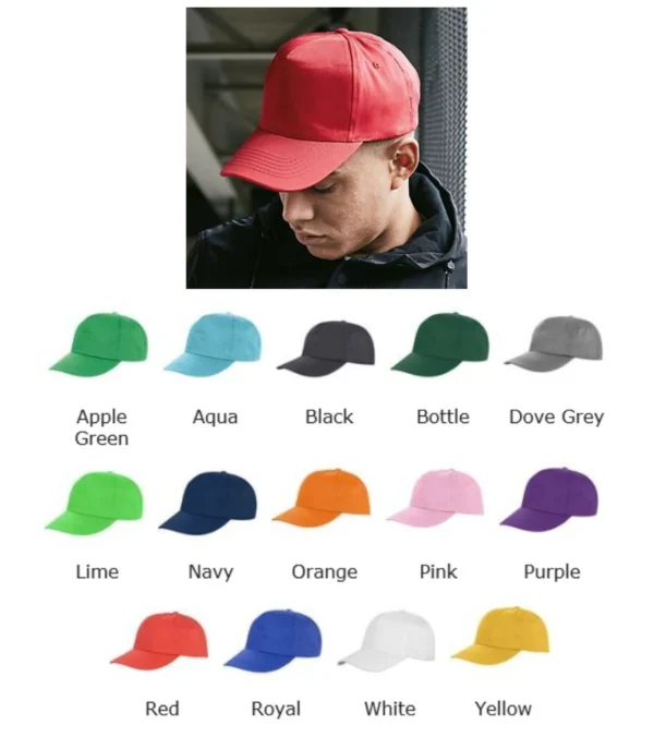 Result RC080 Houston 5 Panel Printers Cap